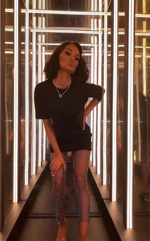 Suillty Women Glitter Rhinestone Mesh Sheer Pants Shiny See Through Leggings Beach Cover Ups Rave Festival Trousers in Saudi Arabia