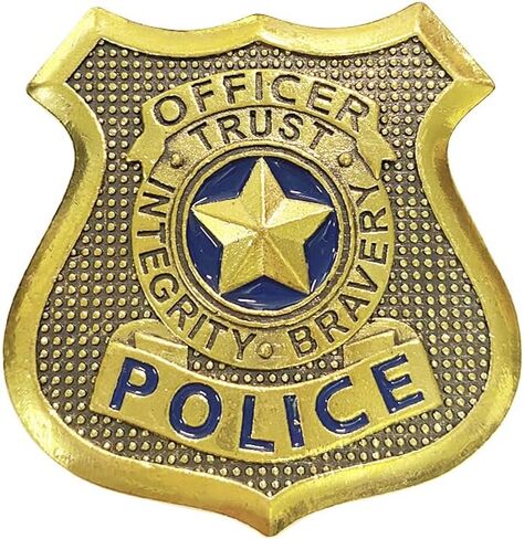 بروش شارة الشرطة، دبوس شارة ضابط، هدايا شارة جودي، اكسسوارات تنكرية للاطفال والنساء والفتيات المعجبين in Kuwait