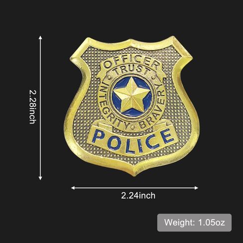 بروش شارة الشرطة، دبوس شارة ضابط، هدايا شارة جودي، اكسسوارات تنكرية للاطفال والنساء والفتيات المعجبين in Kuwait