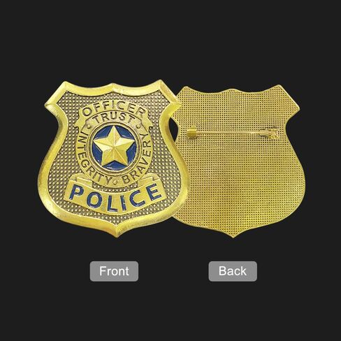 بروش شارة الشرطة، دبوس شارة ضابط، هدايا شارة جودي، اكسسوارات تنكرية للاطفال والنساء والفتيات المعجبين in Kuwait