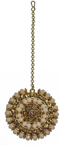 قلادة على الطراز الهندي، مجموعة قلادة مع حلق ومانغ تيكا in Kuwait