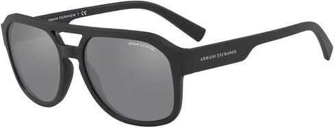 Armani Exchange AX4074S Rectangle Sunglasses for Men + BUNDLE with Designer iWear Care Kit in Saudi Arabia