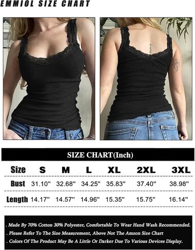 EMMIOL قمصان بدون أكمام من الدانتيل للنساء ملابس Y2K مثيرة، قمصان علوية كاجوال كلاسيكية بتصميم كامي in Kuwait