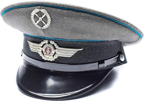 قبعة قناع جيش NVA الأصلية من ألمانيا الشرقية للقوات الجوية، قبعة عسكرية بلغت ذروتها، إصدار ضابط ألماني in Kuwait