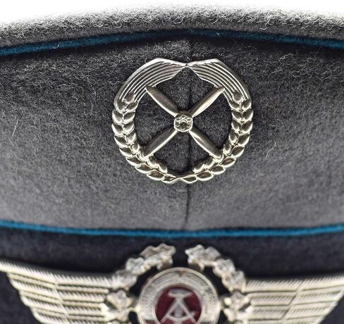 قبعة قناع جيش NVA الأصلية من ألمانيا الشرقية للقوات الجوية، قبعة عسكرية بلغت ذروتها، إصدار ضابط ألماني in Kuwait