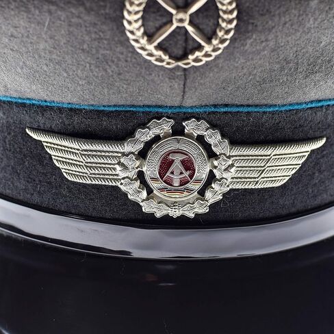 قبعة قناع جيش NVA الأصلية من ألمانيا الشرقية للقوات الجوية، قبعة عسكرية بلغت ذروتها، إصدار ضابط ألماني in Kuwait