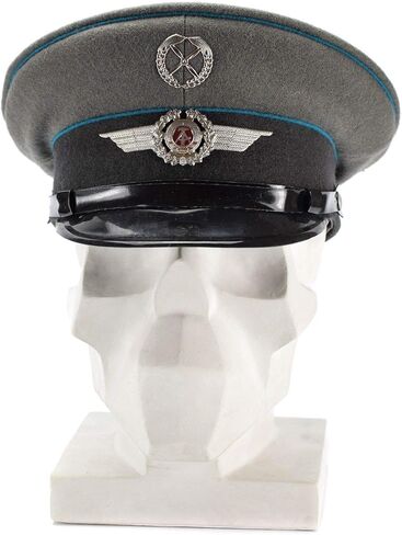 قبعة قناع جيش NVA الأصلية من ألمانيا الشرقية للقوات الجوية، قبعة عسكرية بلغت ذروتها، إصدار ضابط ألماني in Kuwait