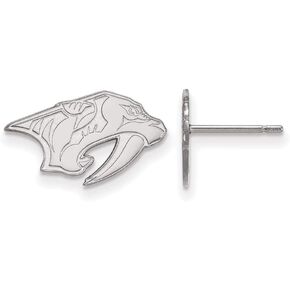 Sterling Silver Nashville Predators Extra Small Post Earrings
