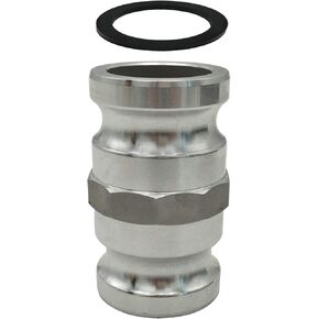 Aluminum Type AA Cam and Groove Spool Adapter, 3" Male Camlock x 3" Male Camlock