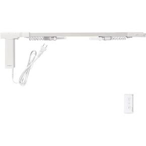 Blindsmart Smart Curtains System, Tool-Free Easy Installation, Smart Curtain Tracks WiFi Electric Motorized Curtains Rod with Remote Control, App Control, Alexa & Google Home Voice Control (2m (78"))