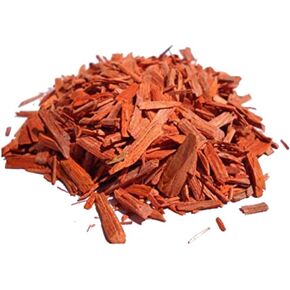 2oz Red Sandalwood (Pterocarpus Santalinus) Chips for Skin Hair Care, Spiritual Meditation, Incense Burning, Infusion, Therapeutic