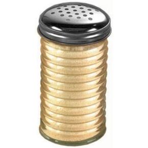 American METALCRAFT, Inc. BEE312-12 Oz Beehive Cheese Shaker Set, 12, Clear