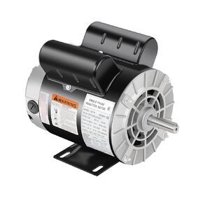 1.5 HP Air Compressor Motor, 3450 RPM Single Phase Electric Motor, 56 Frame 5/8" Keyed Shaft 115/230V, Duty-Continuous CCW Rotation, 1.88" Shaft Length for Air Compressors