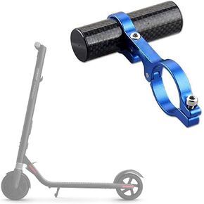 Handlebar Extender Double Clamp Carbon Fiber Super Long Aluminum Alloy Bracket Use Replacement for ES1 ES2, Mountain Bicycle Space Saver (Solid-Regular-Dark blue)