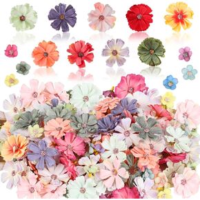 150pcs Mini Faux Flower for Crafts,Artificial Flower Heads Daisy Peony Flower Decor for Craft Garland Wedding Home Decoration in Saudi Arabia