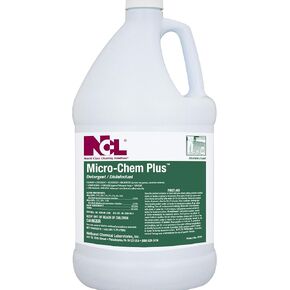 MICRO-CHEM PLUS Detergent And Disinfectant 4 x 1 Gallon, Makes 256 Gallons of Disinfectant Cleaner. (NCL0255-29)