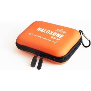 Nar-Keeper: Empty Naloxone Carry Case Kit for Nasal Spray 2 Pack, Opioid Overdose Hard Shell Travel Holder, Compact & Brightly Colored Pouch for Easy Locating in Emergencies (No Naloxone Included)