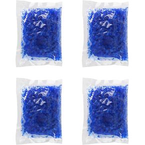 TAILONZ PNEUMATIC Blue Silica Gel Desiccant Pack Premium Indicator Desiccant Beads Blue Desiccant for Use Industrial 3 and 4 Stage Filter（Pack of 4）