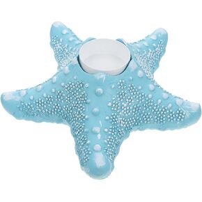 Artibetter Starfish Candlestick Tapered Candlestick Holders Dining Room Decor for Table Mediterranean Tealight Fireplace Candle Holder Decorative Candlestick Container Seaside Vintage Resin