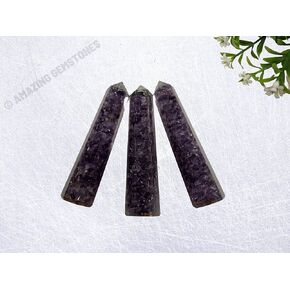 Amethyst Crystal Orgone Towers ~ Natural Healing Crystal Point Obelisk for Reiki Healing and Crystal Grid (4.5" to 5" Inch, Pack of 1)