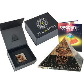 Black Tourmaline Orgone Pyramid Crystal Positive Energy Generator Orgonite Pyramid Healing Crystals Chakra Stones Reiki Meditation Protection Turmalina Negra