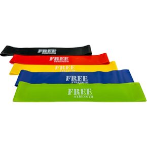 FREE Resistance Bands Set, 5 Resistance Loop Band with Carrying Bag