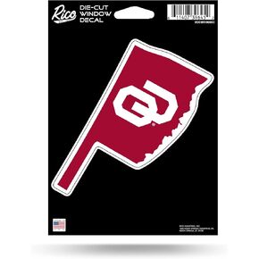 Oklahoma Sooners Decal - 5" x 6" Decal - State Shaped Decal