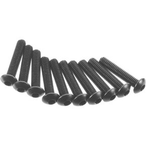 Axial AXA117 Hex Socket Button Head Screws (10-Piece), M3x15mm, Black