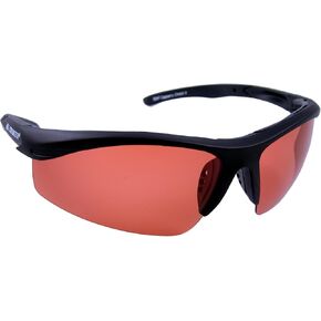 Sea Striker Captain's Choice Polarized Sunglasses with Black Frame and Vermillion Lens (Fits Medium to Large Faces)