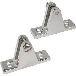 Pair of Marine Boat Hinge Mount Bimini Top Fitting Hardware 316 Stainless Steel Fitting Deck Hardware