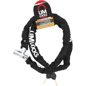 UM Bike Lock, 5 Ft Extra Long Chain Lock 6mm Heavy Duty Anti-Theft Bicycle Lock Bike Chain Lock with 2 Keys, Great for Bicycle, Motorbike, Gate, Sports Equipments (5 Ft - 6mm)
