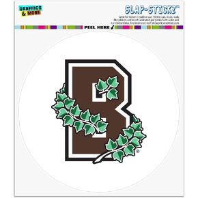 Brown University Secondary Logo Automotive Car Window Locker Circle Bumper Sticker