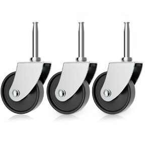 12293 Vacuum Caster Compatible with for Ridgid Wet/Dry Vac RV1250 RT1200 1650RV 1610RV RT1600,for Ridgid DeWALT Craftsman Caster 2" Vacuum Replacement Wheel 3 pack