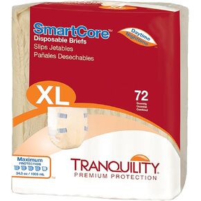 Tranquility SmartCore Breathable Briefs, X-Large, Case/72 (6/12s)
