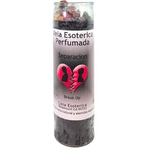 Break UP-Palm Wax Spiritual Intention Spell Candle-[Black] | Vela CASA ESOTERICA PERFUMADA- (SEPARACION)