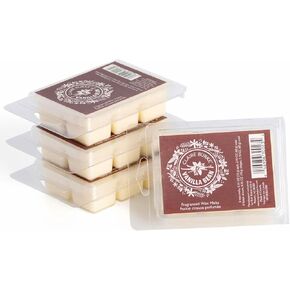 Claire Burke Scented Wax Melts, Vanilla Bean Scent, 24 Wax Melt Cubes - Pack of 4