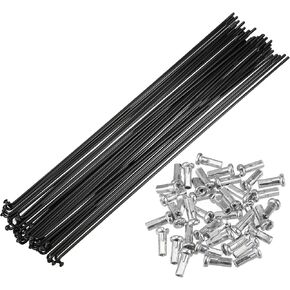 X AUTOHAUX 40 Pcs Bicycle Steel Spokes 14G Bike Spoke for Most Bicycle