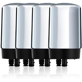 Faucet Water Filter Replacement for Brita Faucet Filtration Systems Compatible with Brita 36311 On Tap Faucet Filters System for Sink FR-200 FF-100 - Pack of 4 - Fits All Brita Tap Water Filters