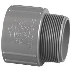 Charlotte Pipe Male Adapter Sch 80 Pvc 2 "