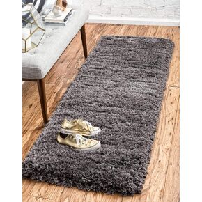 Unique Loom Marilyn Monroe Opulence Shag Collection Area Rug - Silver Screen (10' x 14' Rectangle, Slate)