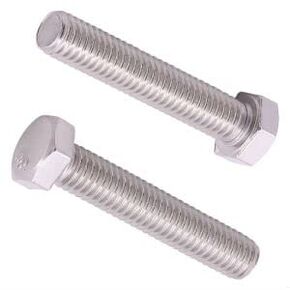 5/16-18 x 1/2" Hex Head Bolt Screw (3/8" to 6" Available), 304 Stainless Steel 18/8, Hexagon Head Bolt Screw, Fully Threaded, Coarse Thread, 12 pcs