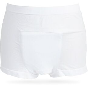 Incontinence Underwear Mens Short Leg Boxer with Super-Absorbent (14Oz) Medium