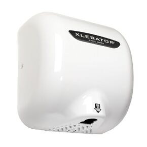 Excel Dryer XL-BW-ECO Hand Dryer XLERATOR Automatic, Surface-Mounted, White Thermoset (BMC) Cover, 110-120V Standard Nozzle