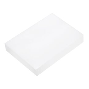 DMiotech 6 x 8 x 1 Inch Plastic UHMW Sheets, Ultra High Molecular Weight Polyethylene, Opaque White Polyethylene Board for Automotive, Chemical, Manufacturing, DIY Home Kitchen