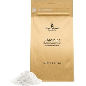 PURE ORIGINAL INGREDIENTS L-Arginine (2.2 lb) Pure, No Fillers or Additives