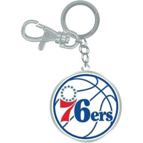 philadelphia 76ers keychain zamac logo