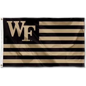 Wake Forest Demon Deacons American Stripes Nation Flag