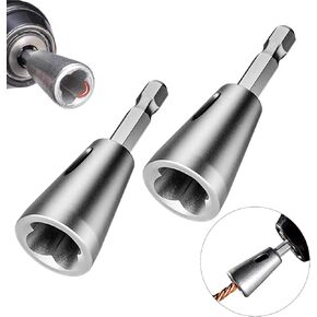 Wire Twisting Tool,Upgraded 2pcs Wire Twister for Drill 6mm Hex Shank Twist Wire Connector Drill Wire Twister for Electrical Power Drill Drivers,Cable Quick Stripping