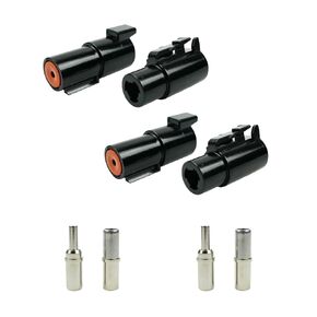 ST6287 1 Pin DTHD Connector 2 Sets IP67 Waterproof Single Terminal Connectors Fits for Heavy-Duty Applications Contact Size 8 Crimp Wire Gauge 8-10AWG 60A