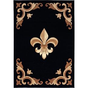 United Weavers of America Bristol Barnsley Black Area Rug, 7'10" x 10'6"